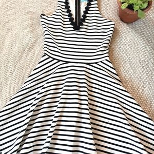 Black and white stripe summer dress Size Small